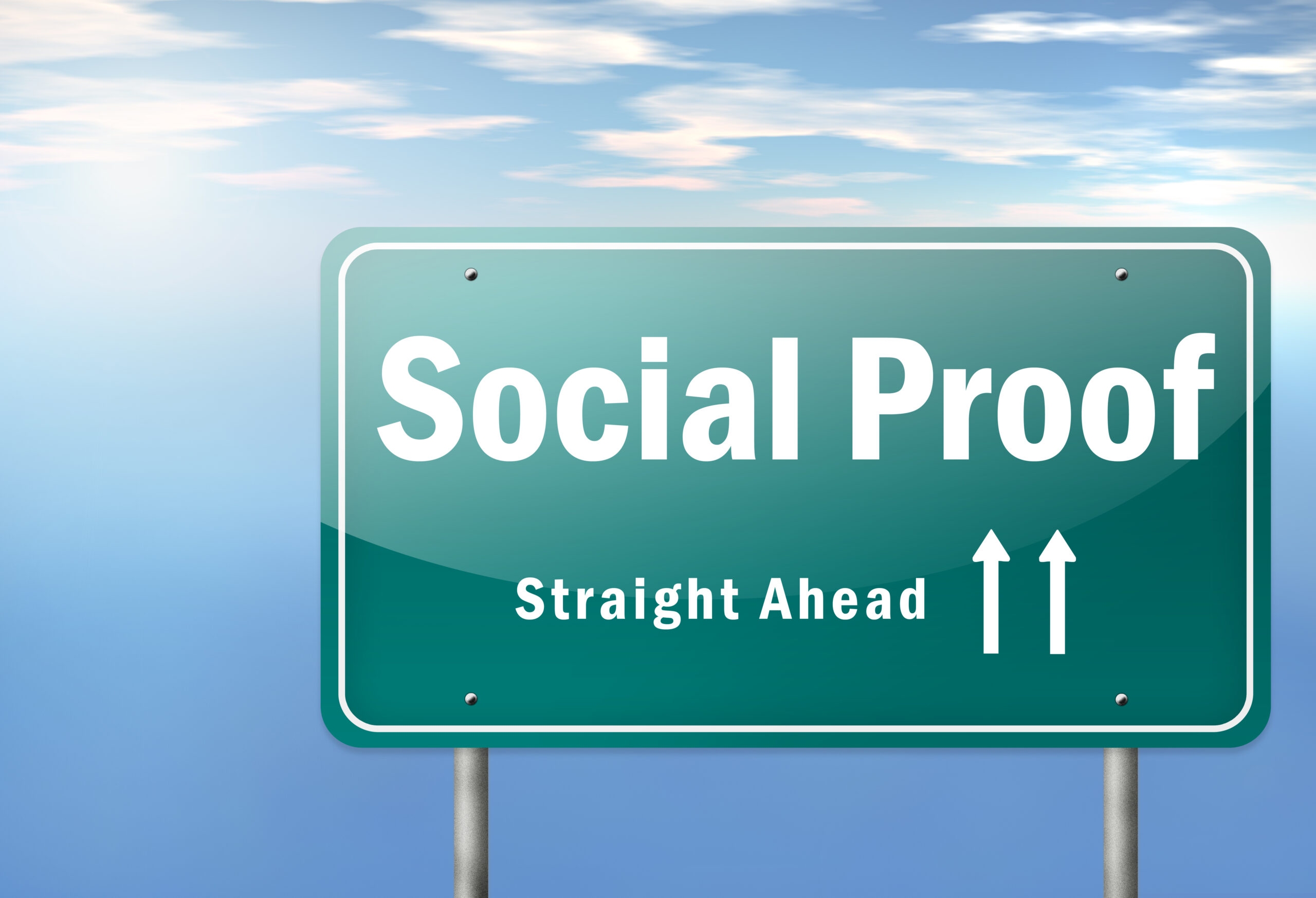 Social Proof Road Sign