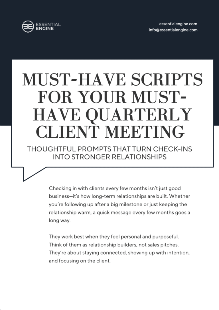 Quarterly Conversation Scripts - Essential Engine